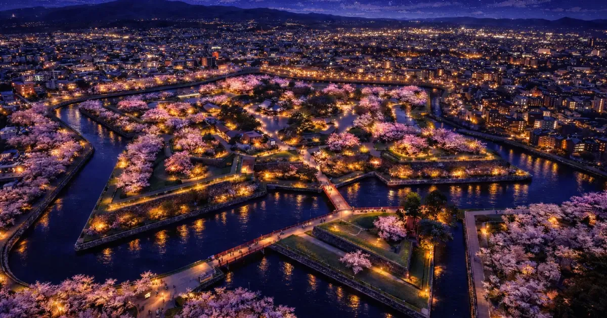 五稜郭公園の夜景